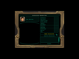 KotOR2 character generator