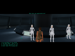 Meeting the Handmaidens in KotOR2