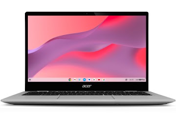 a Acer Chromebook Spin 513 device in open front low mode